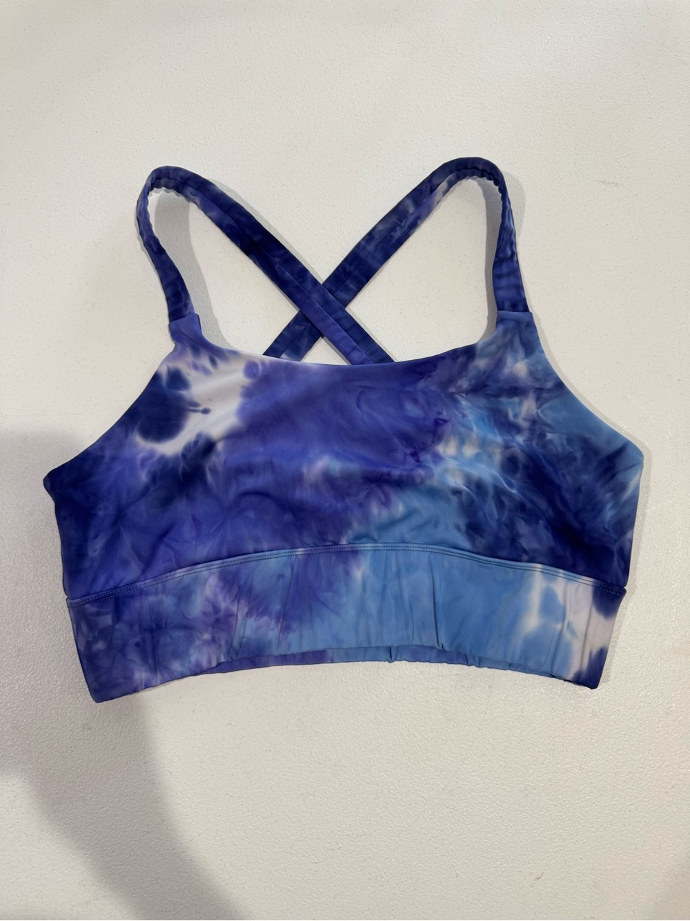 VOGO Athletica Blue Tie Dye Sports Bra Size XL